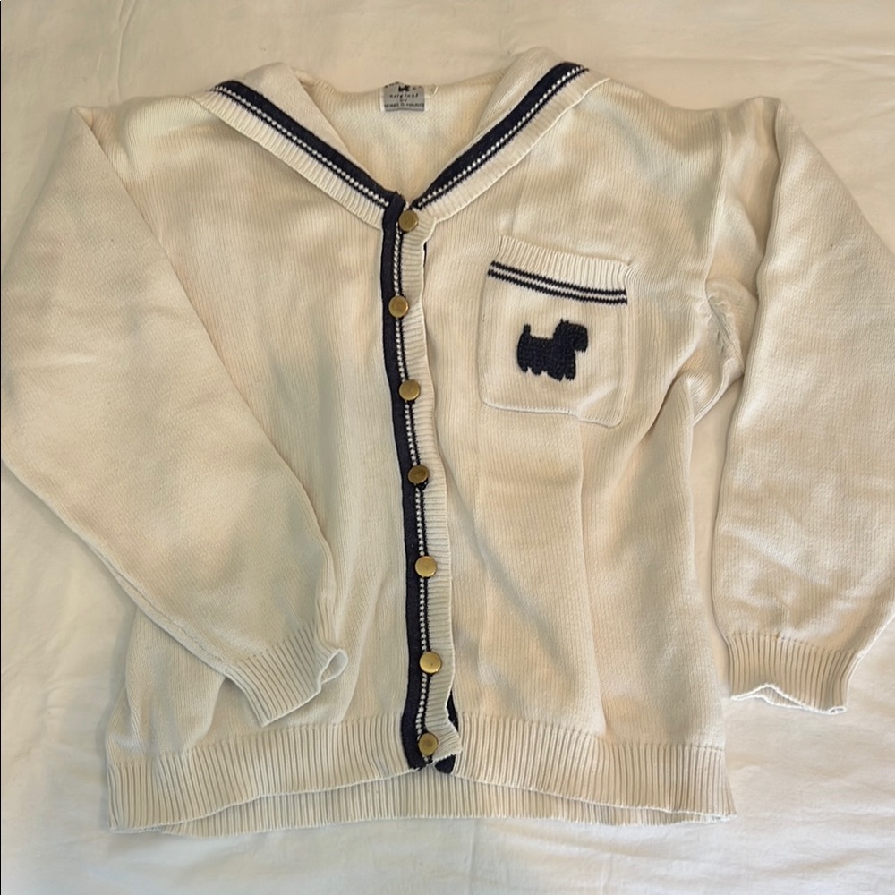 H&M (Hennes & Mauritz) Sailor Cardigan Jacket with Navy Trim